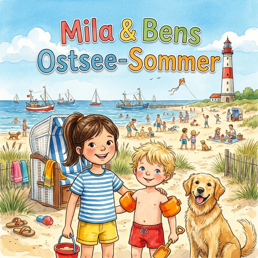 Buchcover „Mila & Bens Ostsee-Sommer“